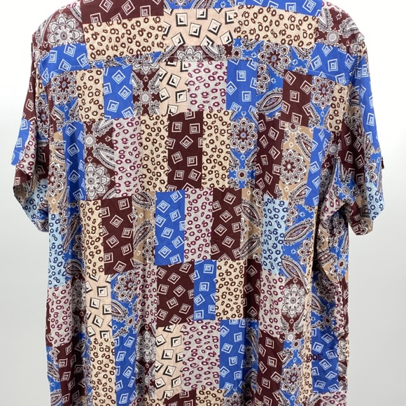 Bode Patchwork Paisley Rayon Shirt - Picture 2 of 4